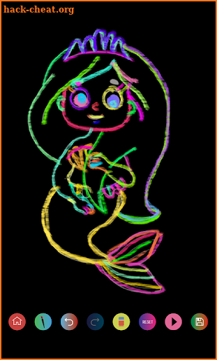 Glowing Neon Doodle Drawing Glitters【Doodlee】| 🎨 screenshot