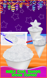 Glowing Rainbow Snow Cone-A DIY Snow Dessert Games screenshot