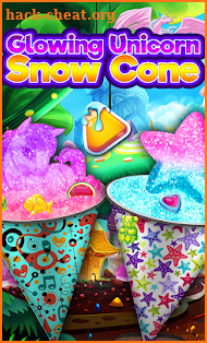 Glowing Rainbow Snow Cone Maker - Unicorn Desserts screenshot