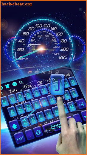 Glowing Sports Car Dial Keyboard screenshot