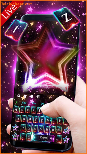 Glowing Star Live Keyboard screenshot