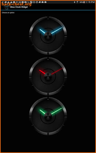 GlowSticks - Clock Widget screenshot