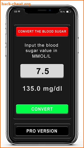 Glucose Convert Tracker- Blood Sugar Conversion screenshot