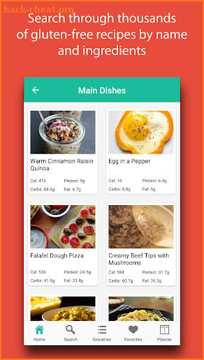 Gluten-Free Recipes - Grocery Lists & Meal Plans screenshot