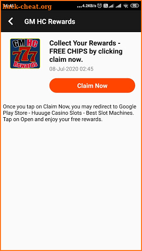 GM HC Rewards screenshot
