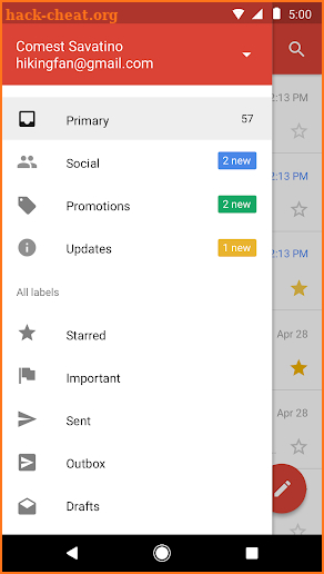 Gmail Go screenshot