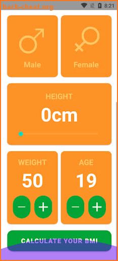 GO BMI Calculator screenshot