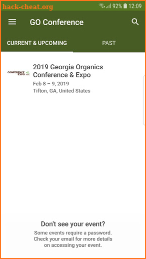 GO Conference App screenshot