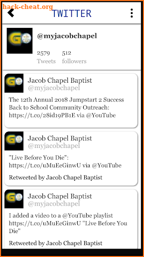 GO JACOB CHAPEL! screenshot