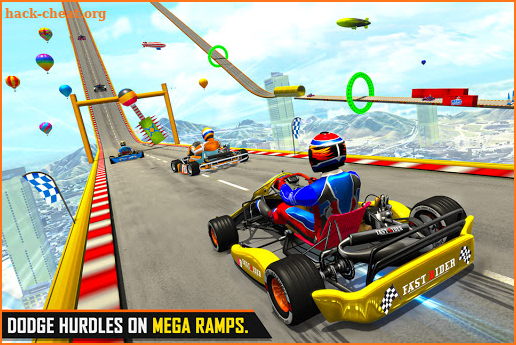 Go Kart Ramp Car Stunt Games screenshot