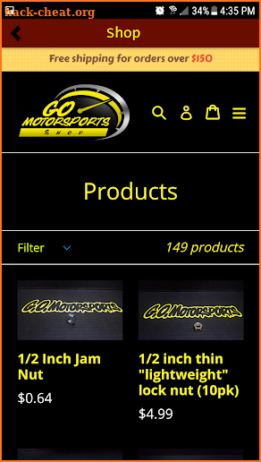 Go Motorsports Shop screenshot