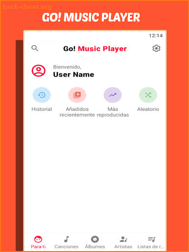 Go! Music Player screenshot