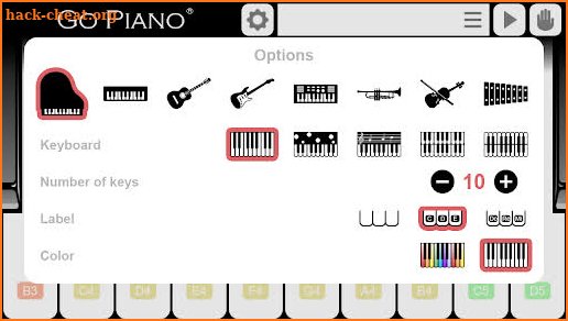 Go Piano screenshot