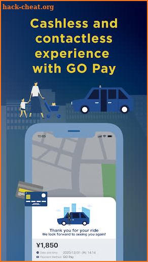 GO / Request taxi app screenshot