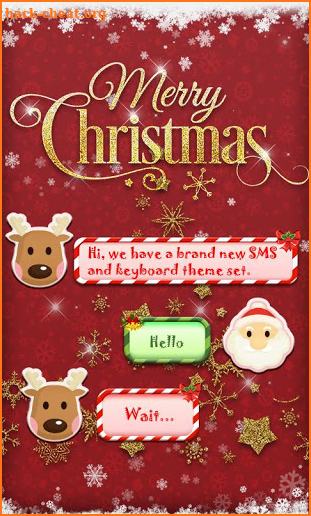 GO SMS CHRISTMAS TO YOU THEME screenshot