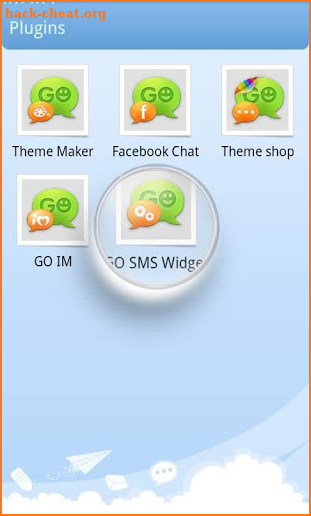 GO SMS Pro Theme Maker plug-in screenshot
