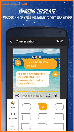 GO SMS Theme DIY screenshot
