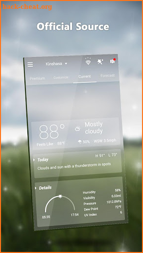 GO Weather Lite - Forecast, Widget, Light screenshot