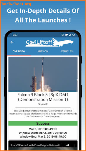 Go4Liftoff - Follow SpaceX, Rocket Lab and more! screenshot