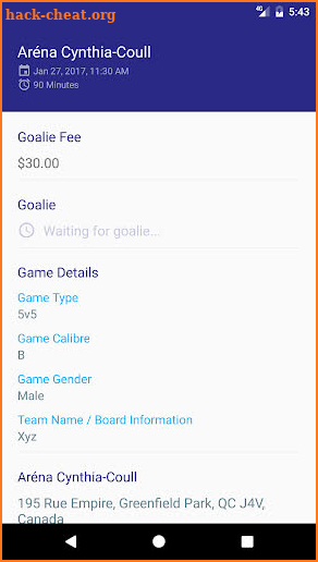 GoalieUp screenshot
