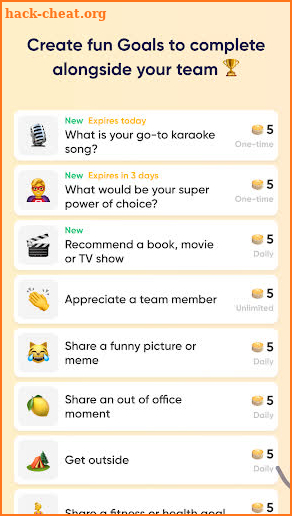 Goals App screenshot