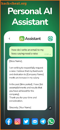 GoatChat AI Chat GPT Assistant screenshot