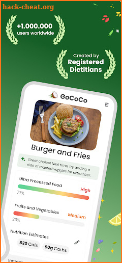 GoCoCo: Healthy Food Scanner screenshot