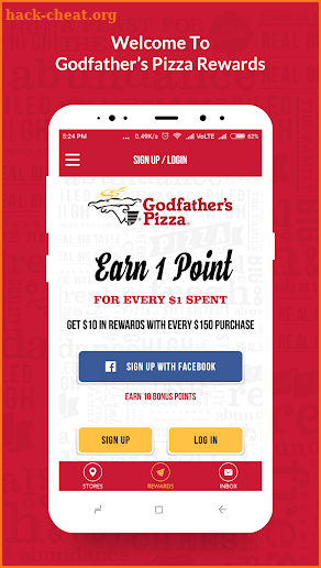 Godfather's Pizza REWARDS screenshot
