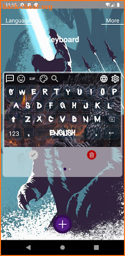 Godzilla Photo Keyboard screenshot