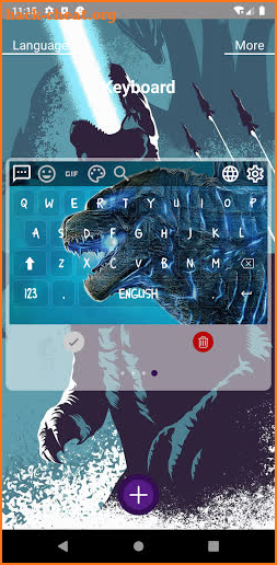 Godzilla Photo Keyboard screenshot