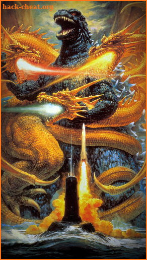 Godzilla vs King ghidorah Wallpaper screenshot