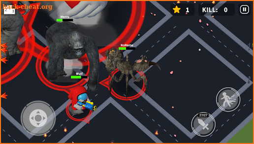 Godzilla vs Kong : Spider invasion Among us .io screenshot