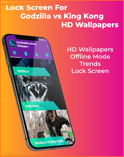 Godzilla Wallpapers Lock Screen-King vs Godzilla screenshot