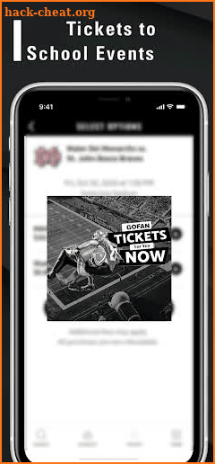 GoFan Events to Tickets App screenshot