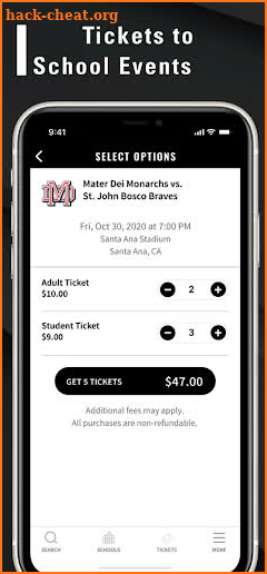 GoFan High-School Tickets App screenshot