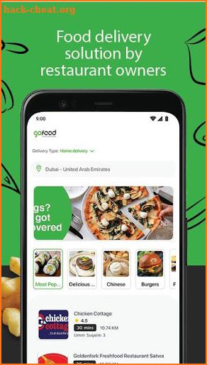 Gofood - Food delivery solution by UAE restaurants screenshot
