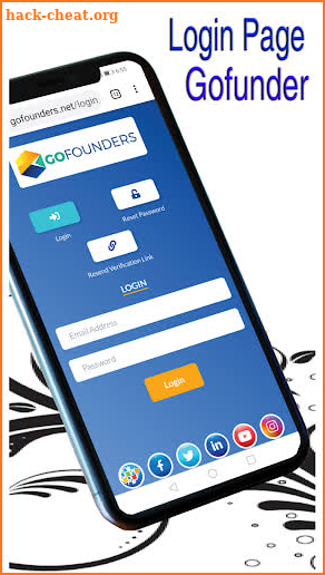 GoFounders Web browser screenshot
