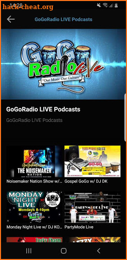 GoGoRadio LIVE App screenshot