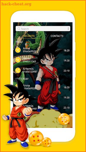 Goku Dialer Contact Phone Theme screenshot
