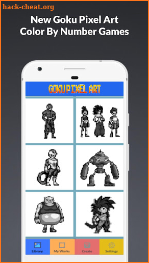 Goku Pixel Art : New Dragonball Coloring By Number screenshot