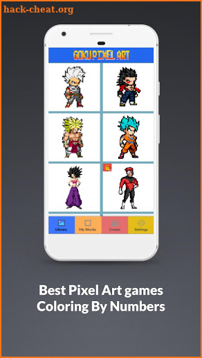 Goku Pixel Art : New Dragonball Coloring By Number screenshot