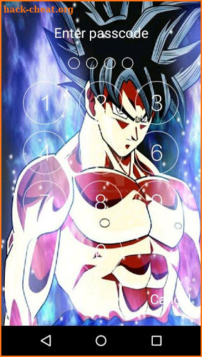 Goku ultra instinct DBZ lock screen screenshot