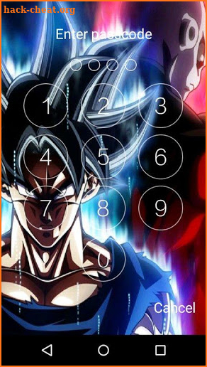 Goku ultra instinct DBZ lock screen screenshot