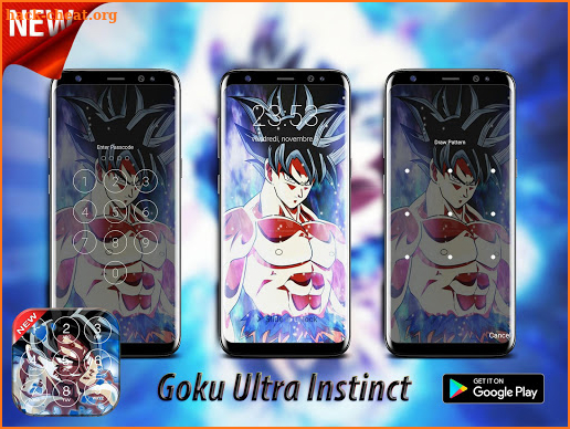 Goku Ultra Instinct Lock Screen screenshot