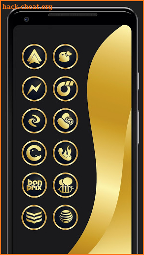 Gold & Black Icon Pack 9010+ icons screenshot