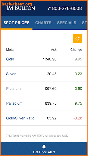 Gold & Silver Spot Price screenshot
