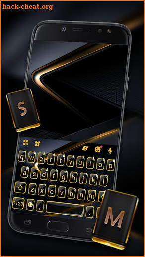 Gold Black Business Keyboard Theme screenshot