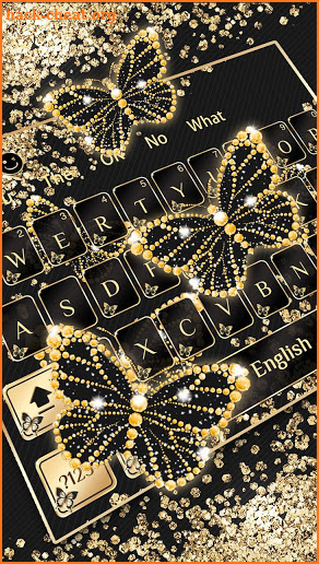 Gold Black Butterfly keyboard screenshot