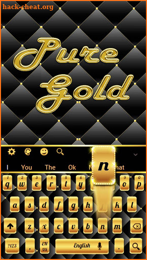 Gold Black Keyboard screenshot