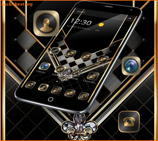 Gold Black Luxurious Theme screenshot